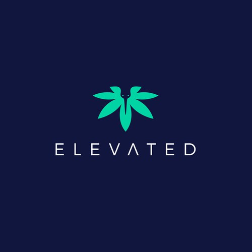 Marijuana logo with the title 'Concept for premium marijuana infused products'
