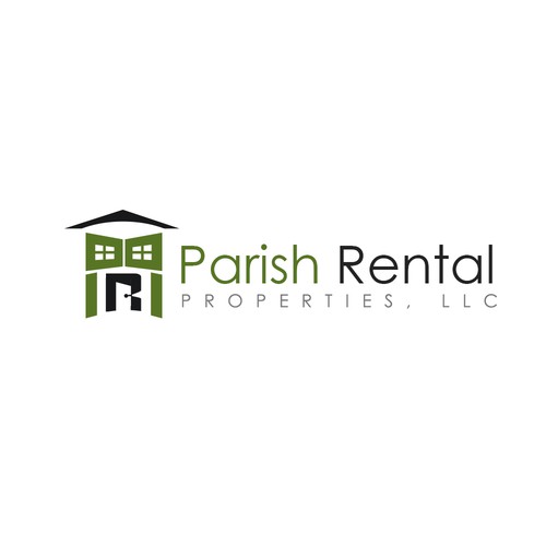 Rental logo with the title 'Parish Rental Properties Logo Design'