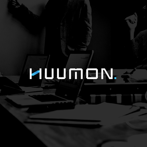 Font brand with the title 'Wordmark Logo for Huumon'