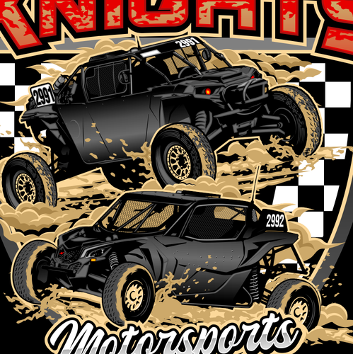 Off-road logo with the title 'KNIGHTS MOTORSPORTS'