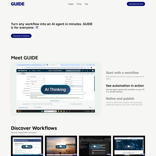 Design with the title 'California AI Company Design'