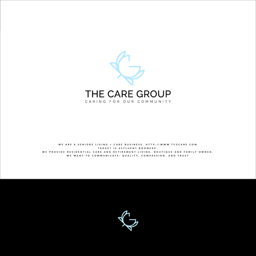 Care brand with the title 'Lotus flower logo'