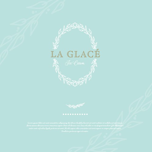 Gentle logo with the title 'LA GLACE'
