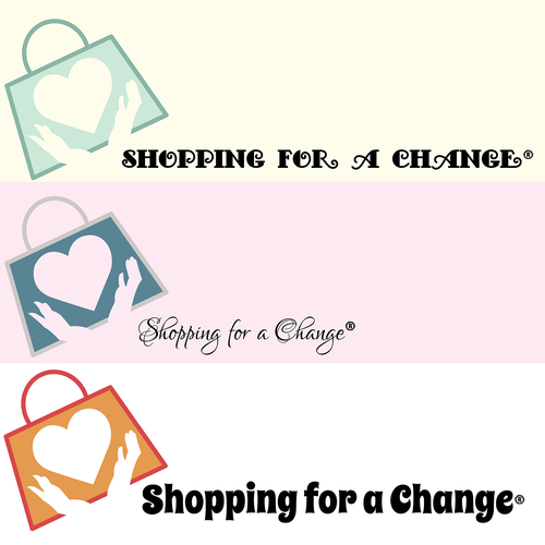 Shopping bag logo with the title 'Shopping for a Change'