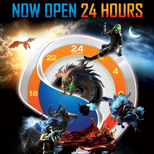 Game illustration with the title '24 hours'