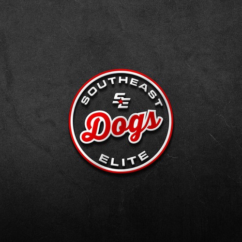 Lacrosse logo with the title 'SOUTHEAST DOGS ELITE  Logo'