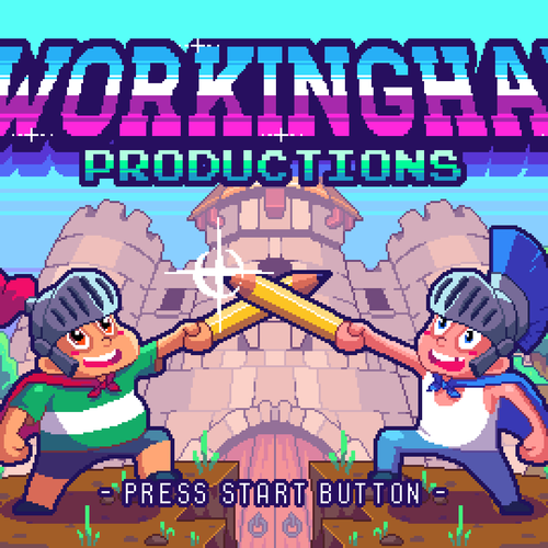 Title design with the title 'Dorkingham Productions Title'