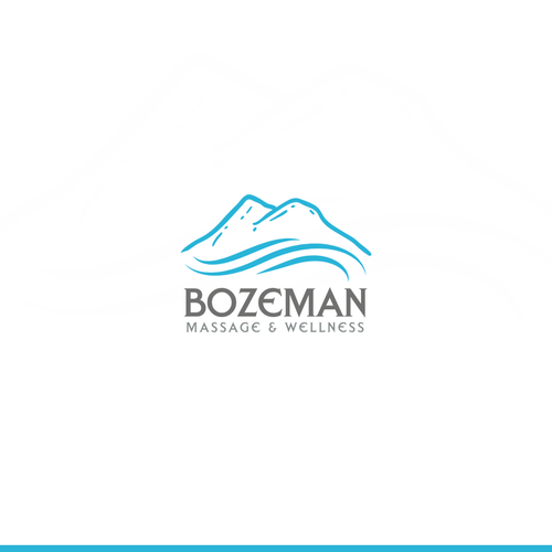 Cute messages logo with the title 'spa & massage'