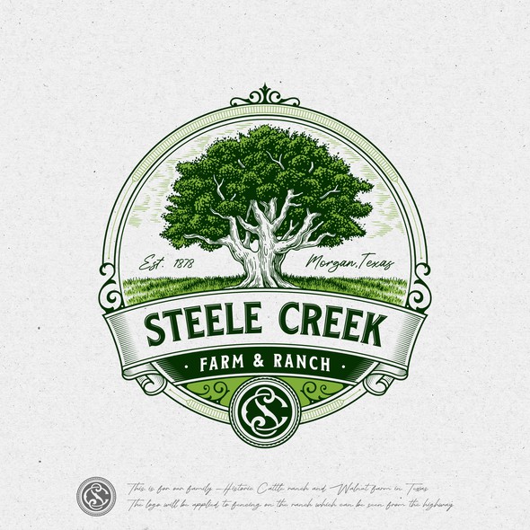 Ranch design with the title 'Logo Contest Entry for Steele Creek'