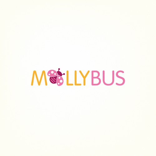 Baby brand with the title 'Molly bus needs a playful and romantic logo'