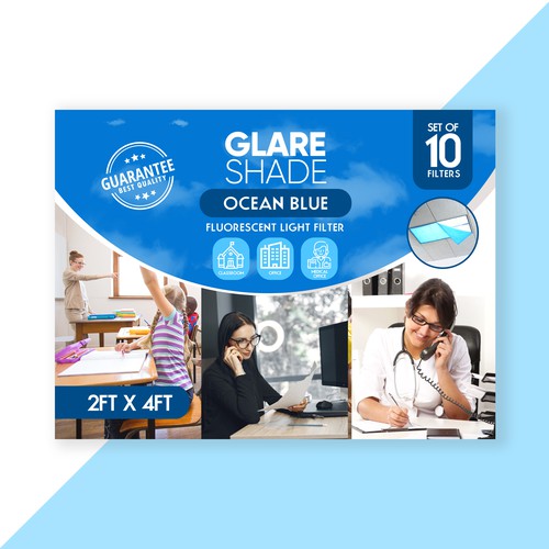 Loud design with the title 'Contest Participation for Fluorescent light filters Packaging Design'