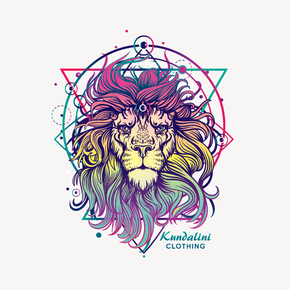 Neon t-shirt with the title 'Neon Lion'