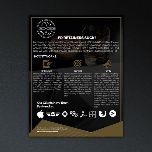 Tag design with the title 'Informational Flyer '