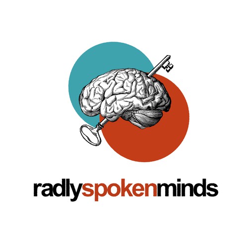 Engraving logo with the title 'Logo for Radly Spoken Minds'