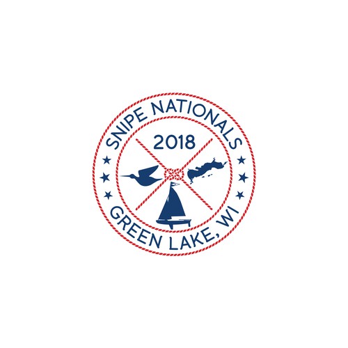 Yacht club design with the title 'Snipe nationals regatta logo design'