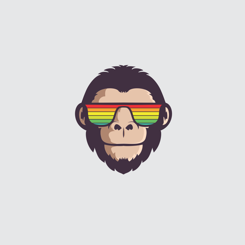 Chimp design with the title 'monkey logo contest'