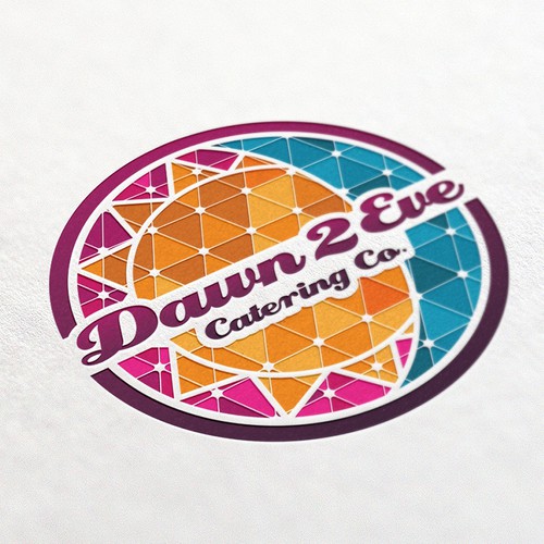 Catering logo with the title 'Create a game changing logo for Dawn 2 Eve Catering Company. Put your mark on a winning team!!!'