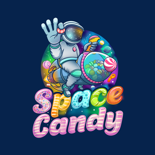 Galaxy logo with the title 'Space Candy'