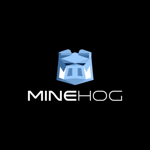 Hog logo with the title 'MineHog'