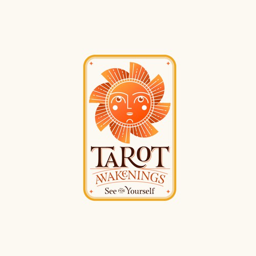 Sun brand with the title 'TAROT AWAKENINGS'