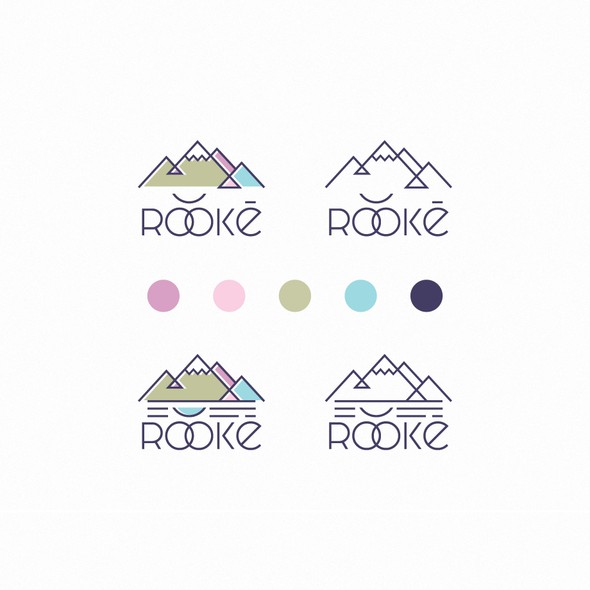 Children's clothes logo with the title 'ro͝okē'