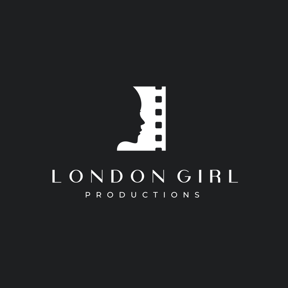 Black and white mail logo with the title 'London Girl Productions'