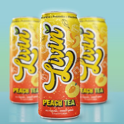 Peach Tea Label design