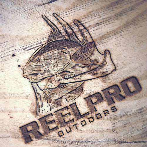 Kick-ass logo with the title 'Logo design for ReelPro Outdoors'