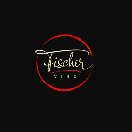 Winery logo with the title 'Fisher Vino'