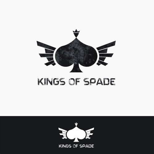 Blues design with the title 'Band logo concept for Kings Of Spade'