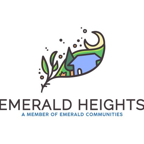 Home design with the title 'Emerald Heights'