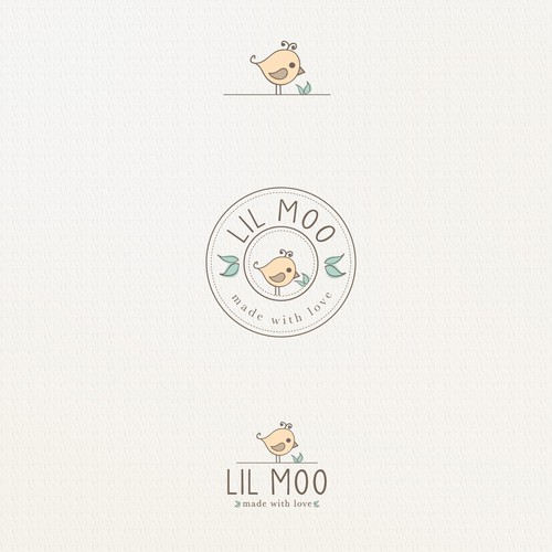 Baby boutique logo with the title 'Lil Moo'