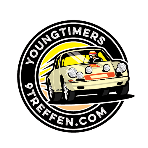 Racing logo with the title 'Youngtimers 9treffen.com logo'