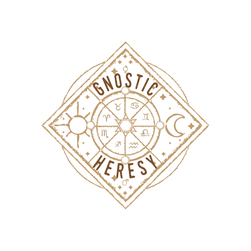 Alchemy logo with the title 'Logo for alchemical magickal company'