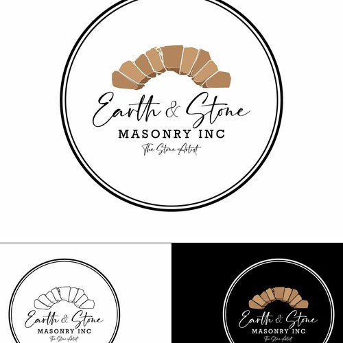 Mason logo with the title 'Stonemason logo concept'