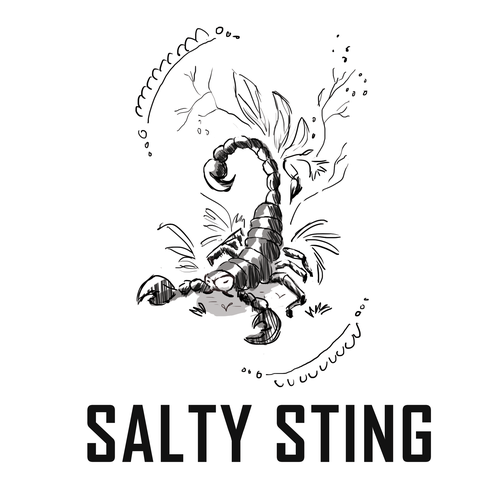 Sketchy logo with the title 'logo for foodies,seasoning seller. '