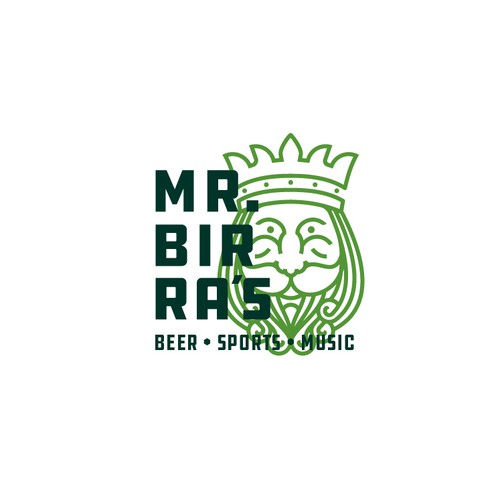 Drinking design with the title 'Mythical logo for taproom'