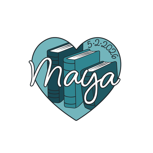 Bat and bar mitzvah logo with the title 'Maya'