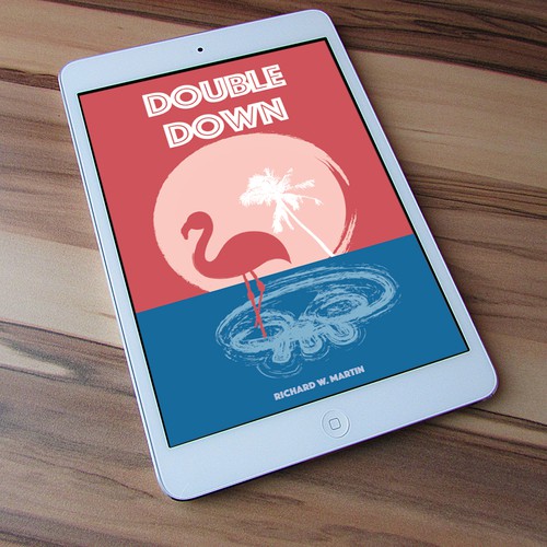 Pastel book cover with the title 'Double Down e-book cover'