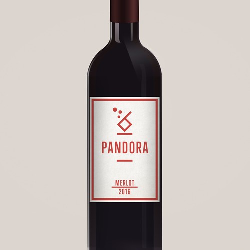 Branding label with the title 'Wine Label for an english Wine Trading Company'