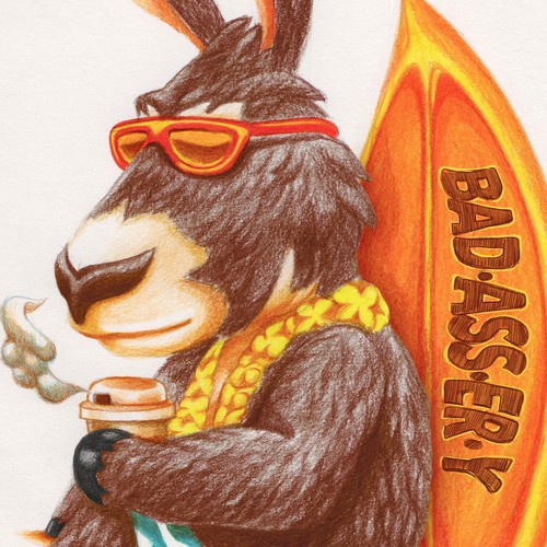 Cartoon t-shirt with the title 'T-Shirt Illustration design'