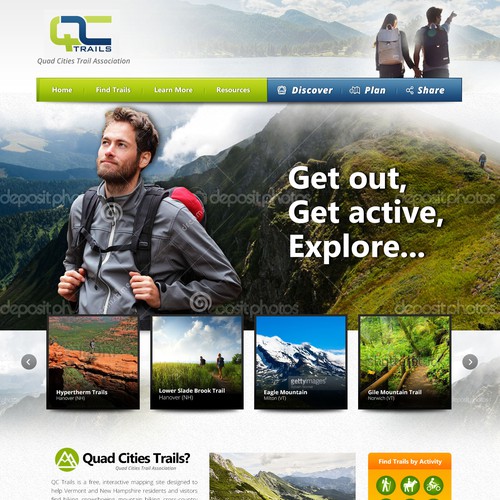 Hotel website with the title 'Travel Guide Website Design Concept'