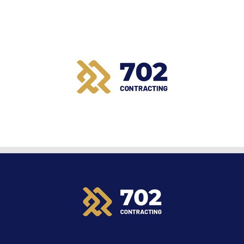 Construction logo with the title 'logo concept for 702 Contracting'
