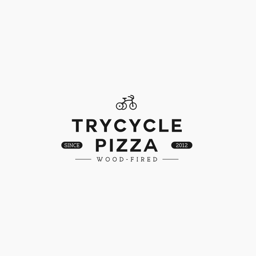 Pizza logo with the title 'Vintage logo concept for pizza'