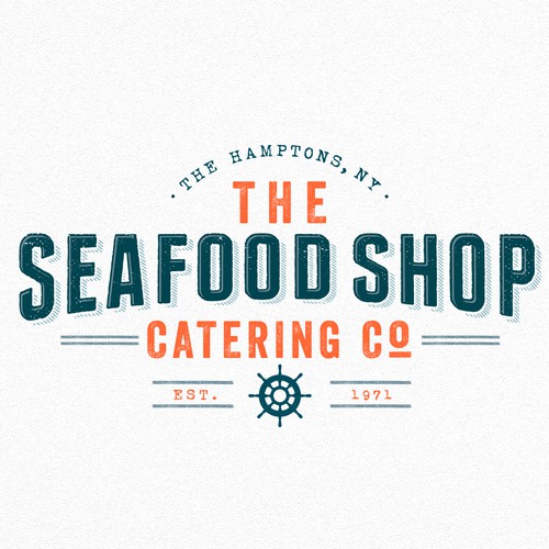 Catering logo with the title 'Fish market catering logo'