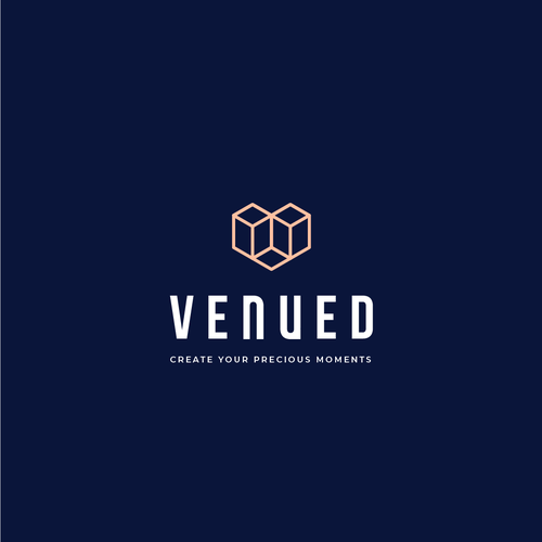 Venue design with the title 'Logo design for Venued'