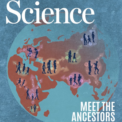 Journal design with the title 'Illustration for Science journal'