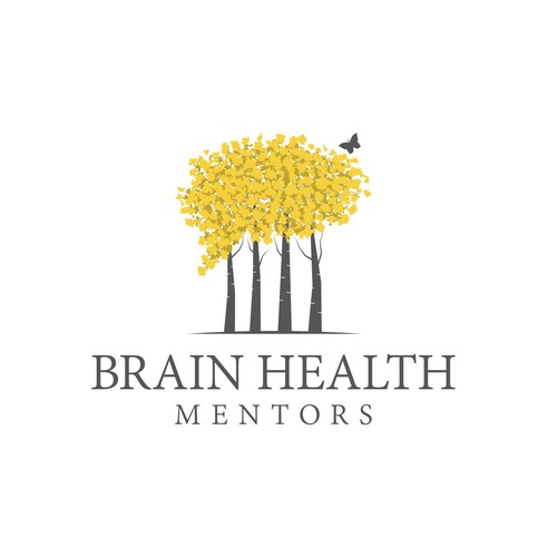 Supplement brand with the title 'Logo for brain health mentors'