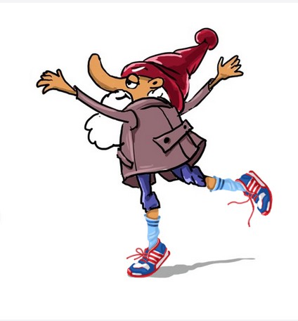 Image illustration with the title 'gnomes ARe real!'