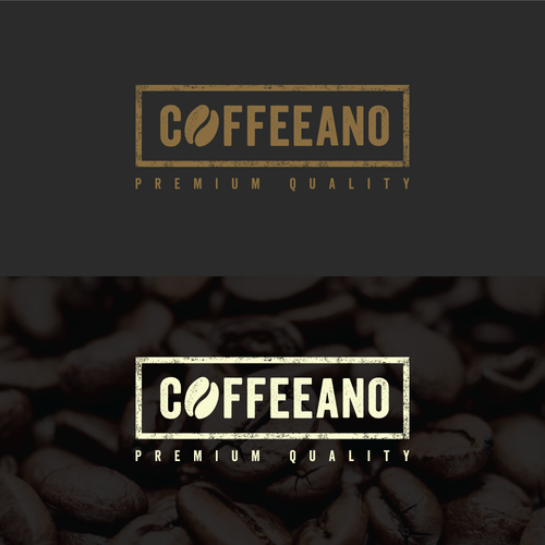 Gray logo with the title 'Logo design for the coffee accessories '